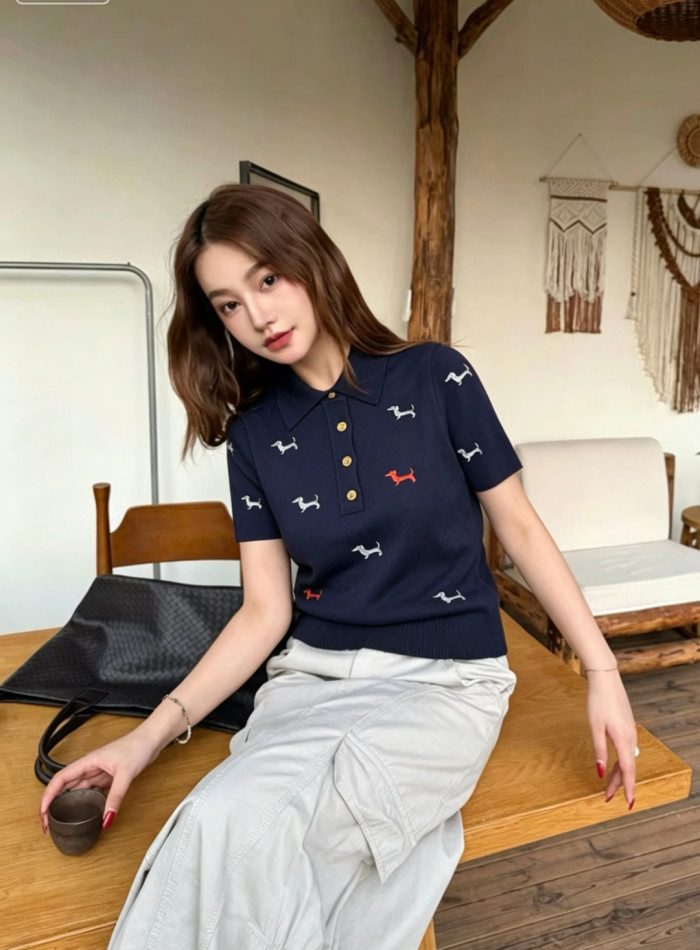 完売必至 2026 トム·ブラウン 新作 半袖Tシャツ 偽物 2色