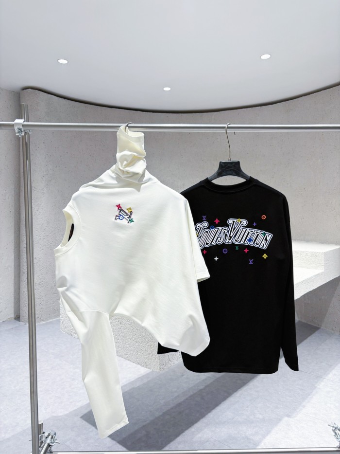 高品質 2027 ルイヴィトン 新作 長袖Tシャツ スーパーコピー 2色