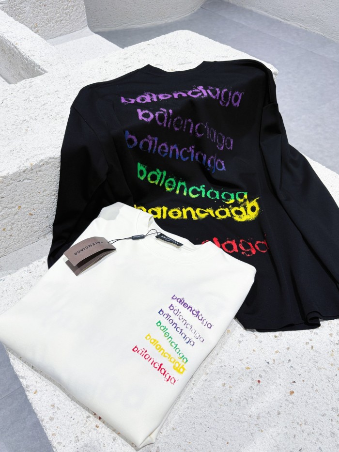 超希少！ 2027 バレンシアガ 新作 長袖Tシャツ コピー  2色