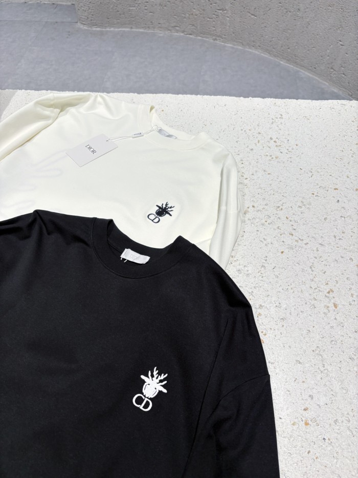 世界中で大人気♪ 2027 ディオール 新作 長袖Tシャツ 偽物 2色