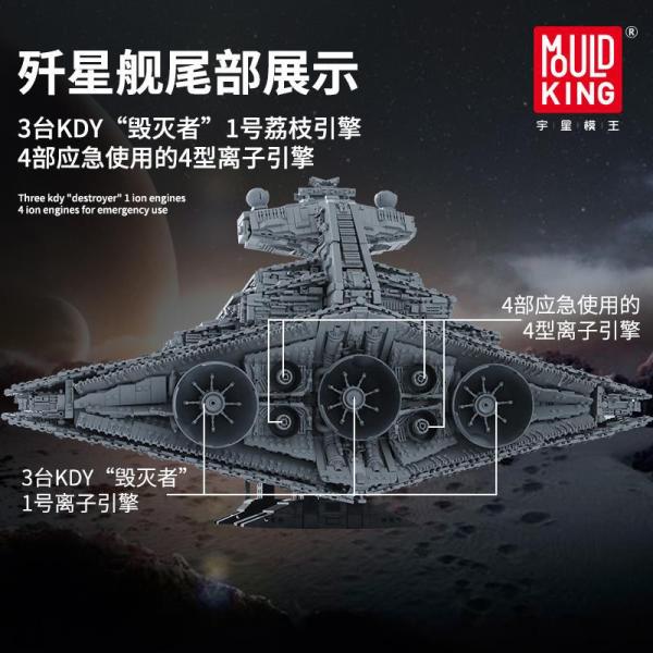 MOULD KING Star Wars Block 13135 Imperial Star Destroyer Monarch