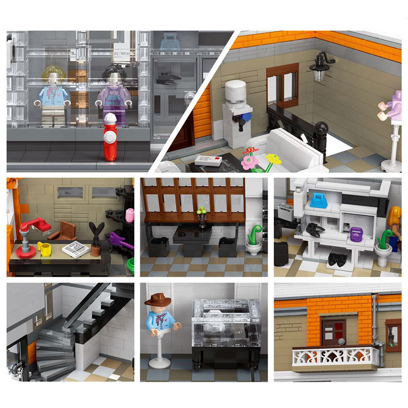 3770Pcs Mouldking Modular buildings 16021 CHANEL AMSTERDAM Toys For Children