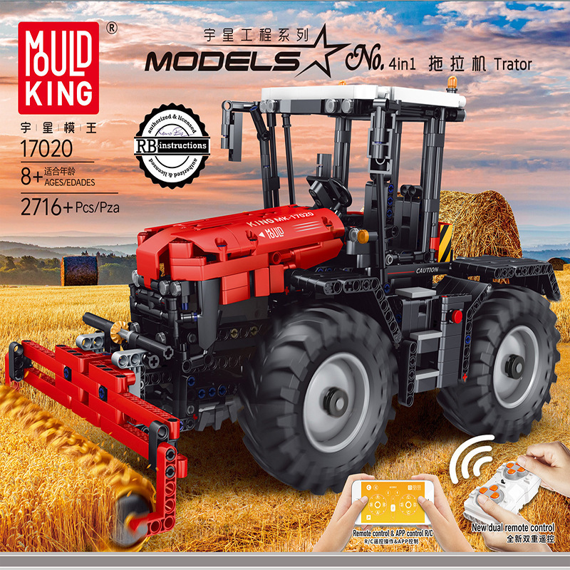 Mould King 17020 Tractor Fastrac 4000er series with RC