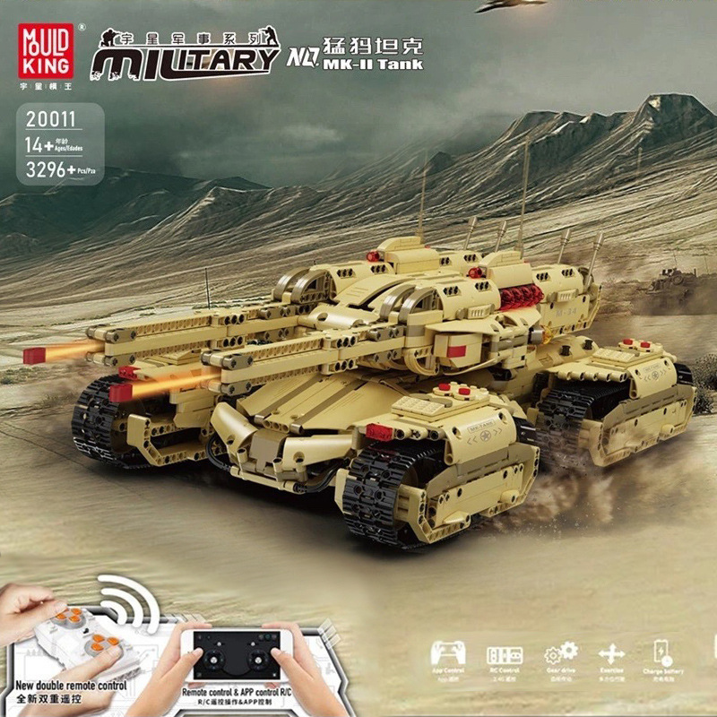 3296Pcs Mould king Military Series Blocks 20011 Mammoth Tank