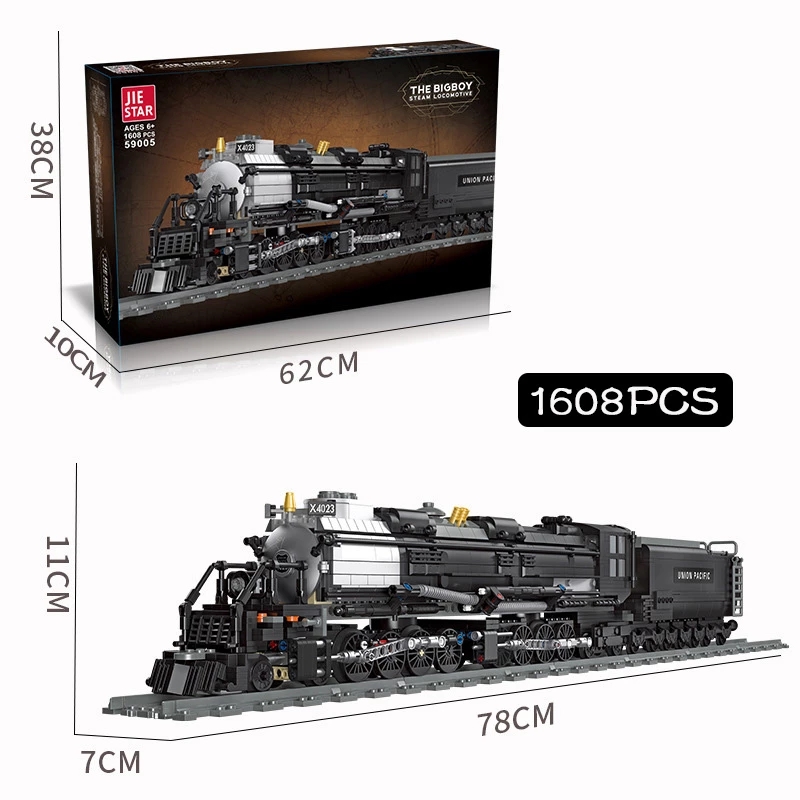 JIESTAR 59005 The Bigboy Steam Locomotive