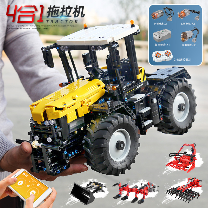 Mould King 17019 Tractor Fastrac 4000er series with RC