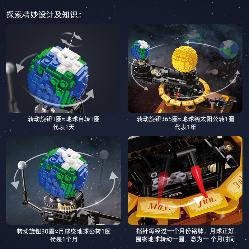 CaDA 71004 Earth, Moon and Sun Orrery solar system