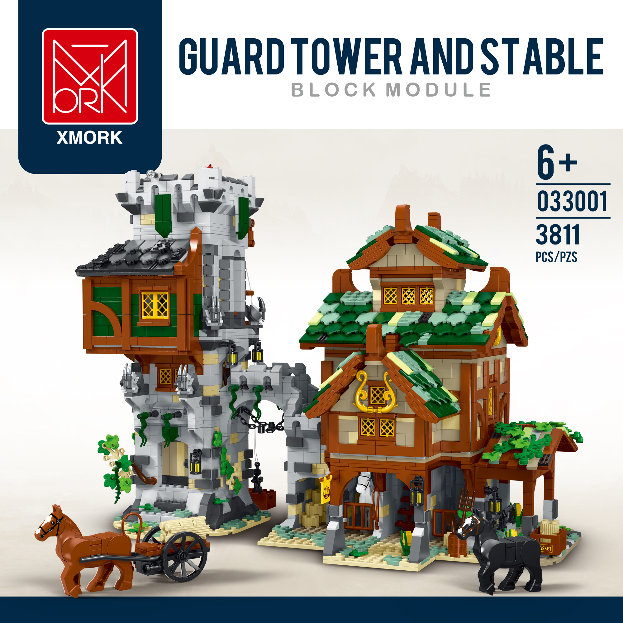 Mork 033001 Medieval Series Stable Guard Tower