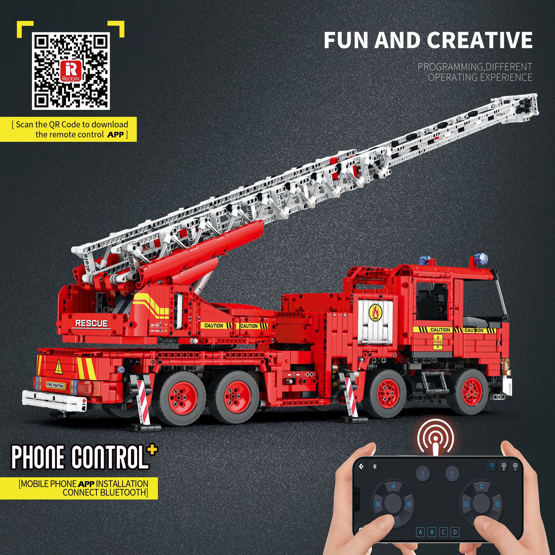 Reobrix 22005 Mechanical Fire Engine