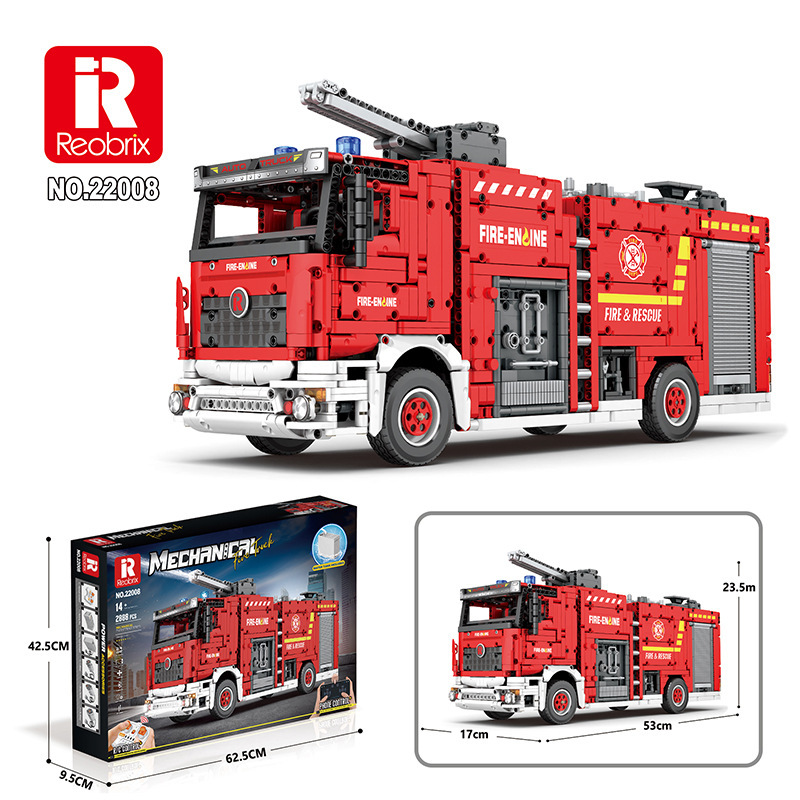 Reobrix 22008 Fire Ladder Truck