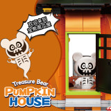 QL 663013 Treasure Bear Pumpkin House