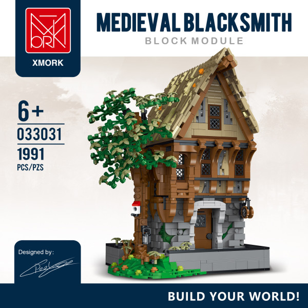 XMork 033031 The medieval blacksmith shop