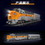 Mould King 12018 USA EMD F7 WP Diesel Locomotive