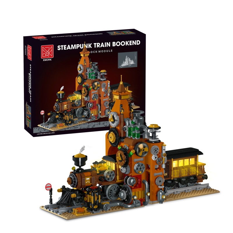 USD 16.55 - XMork 028005 Steampunk Train Bookend - m