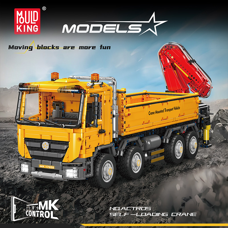 Mould King 17050 Actros Self-Loading Crane