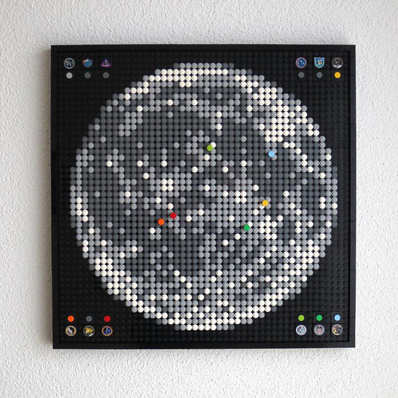 MOC-88149  Apollo Program Moon Landing Sites – Mosaic