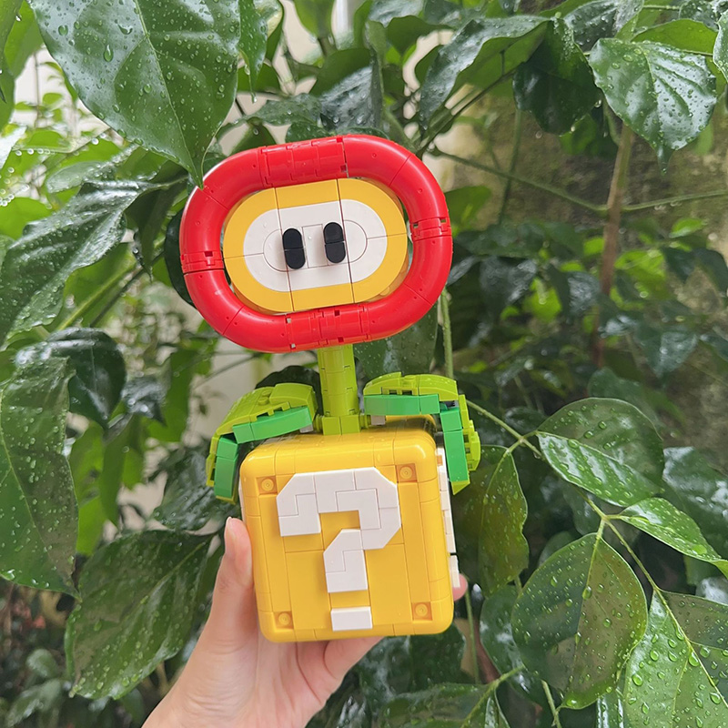 30555 Mario Question Box Flame Flower