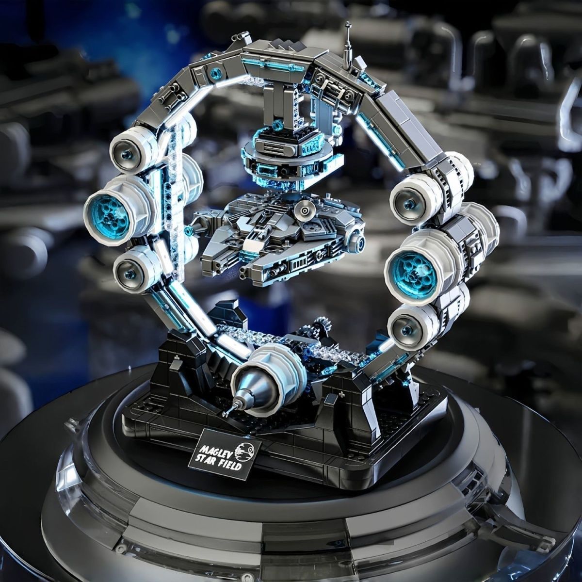 Suspended Millennium Falcon