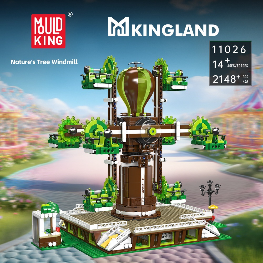 MouldKing 11026 Nature's Tree Windmill