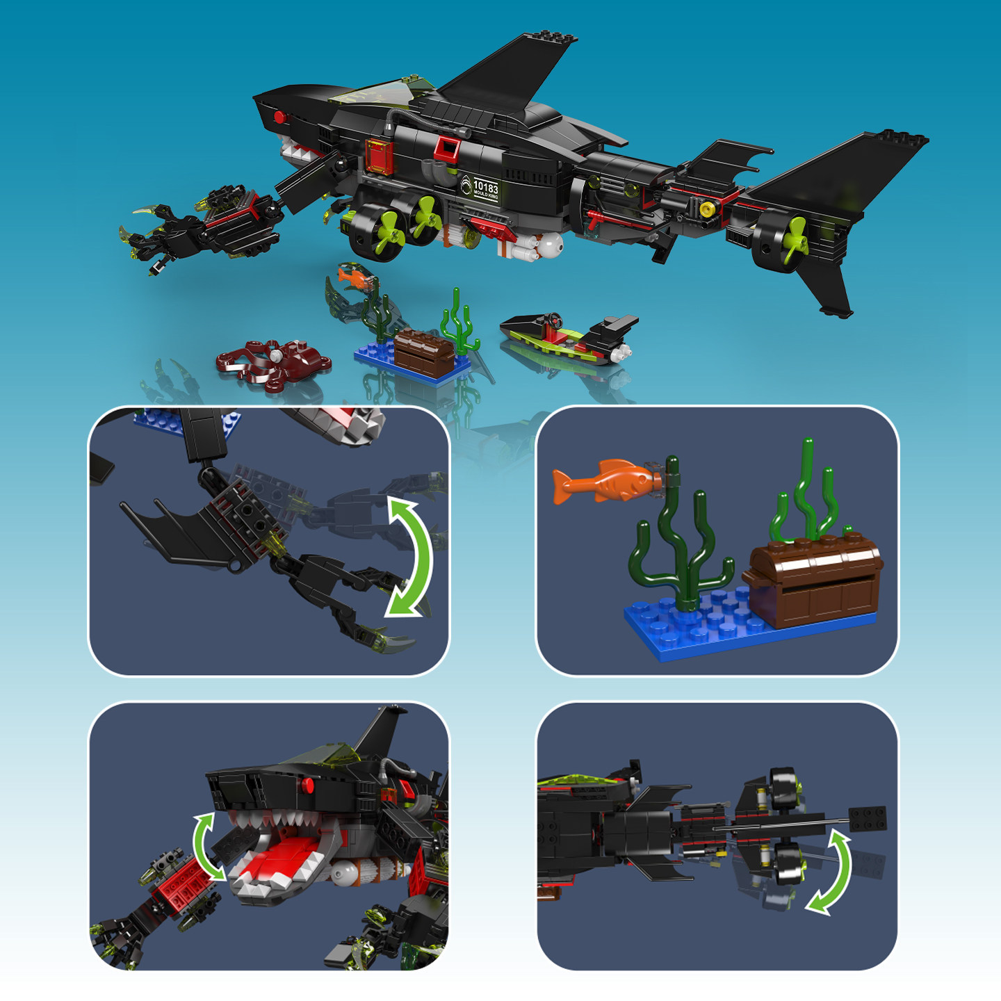 MouldKing 10183 Sea Shark