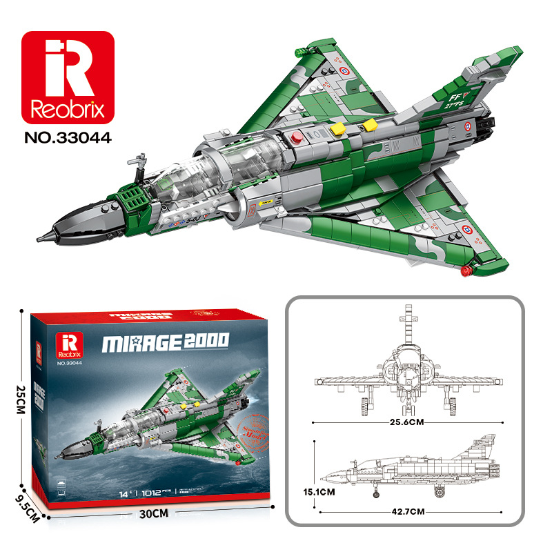 Reobrix 33044 The Mirage 2000 fighter jet