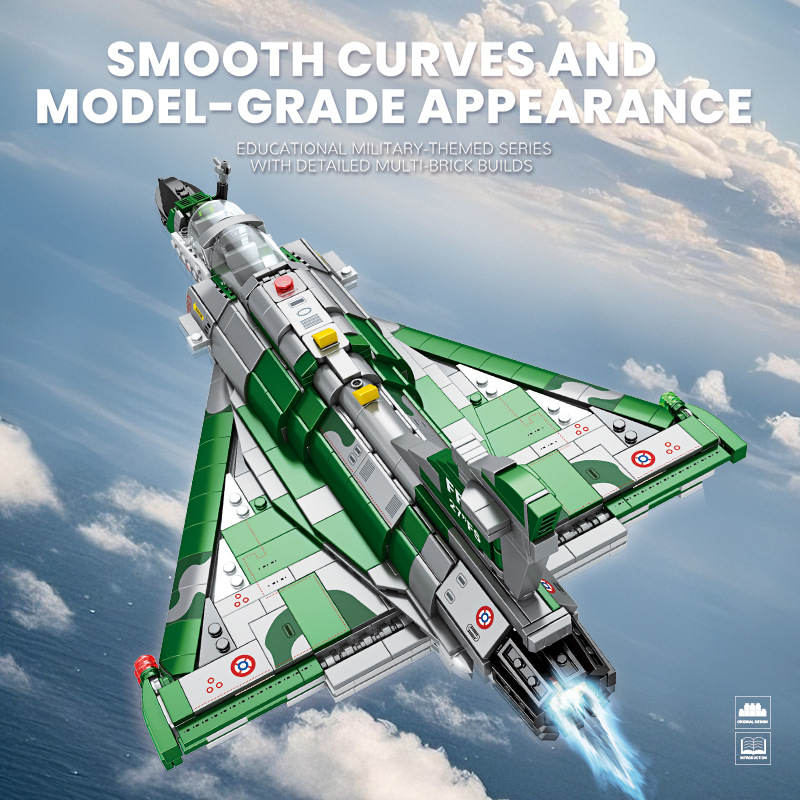 Reobrix 33044 The Mirage 2000 fighter jet