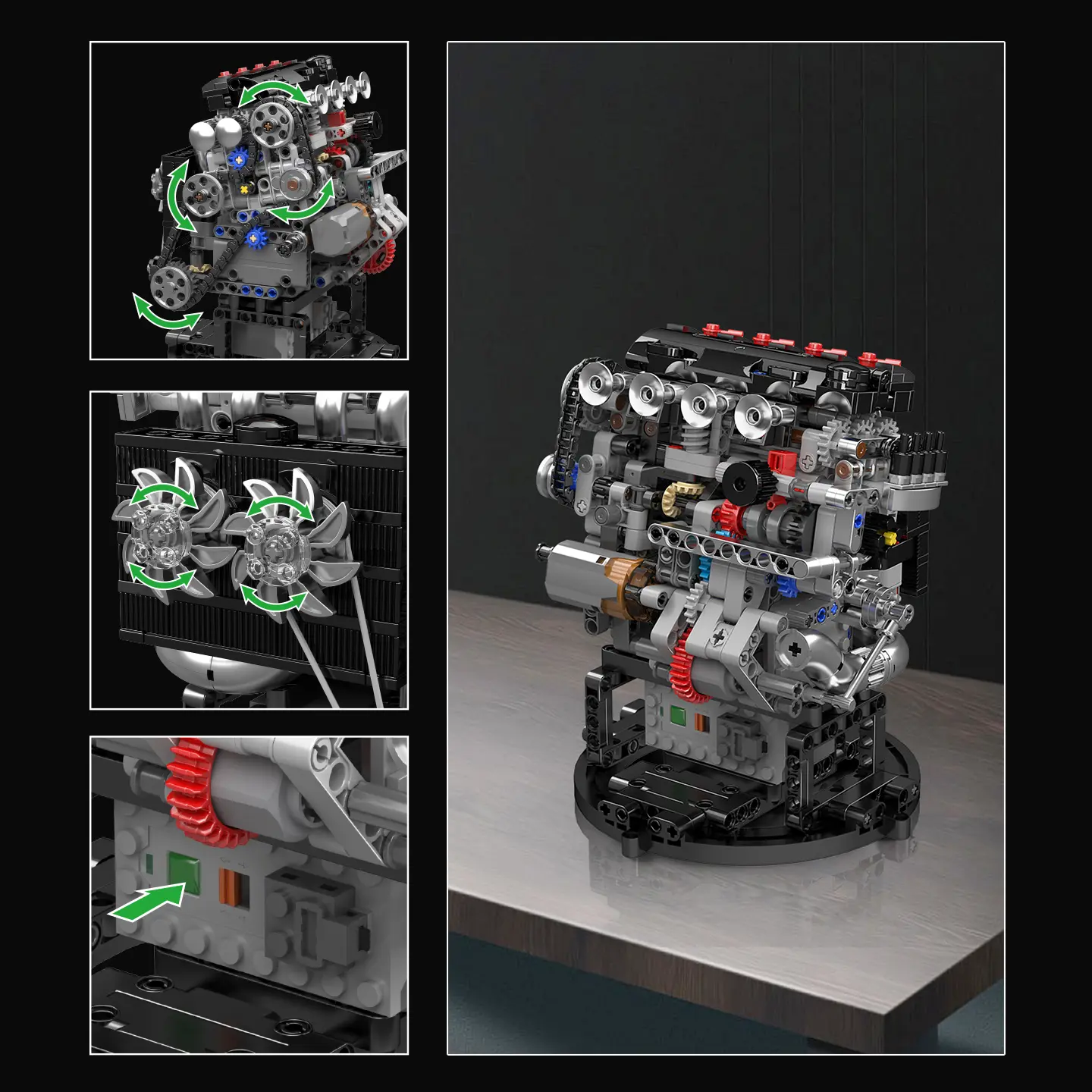 MouldKing 10234 VTEC Engine