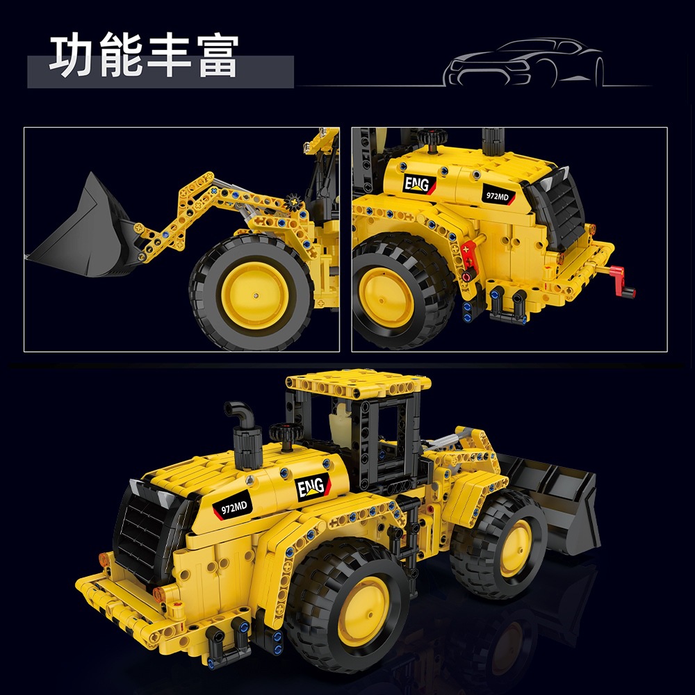 Mould King 17084 972M Wheel Loader