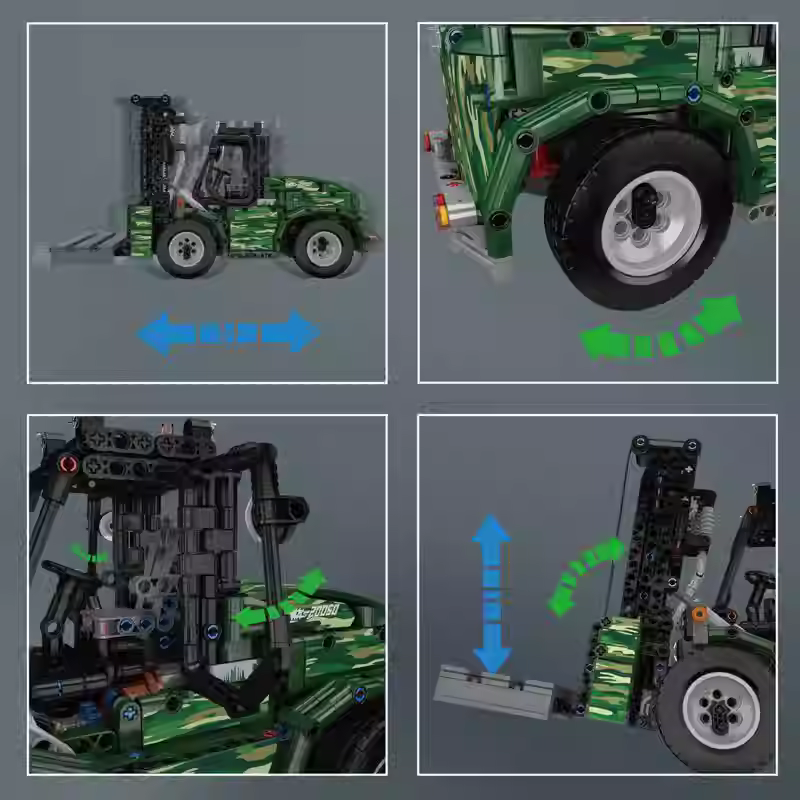 MouldKing 20050 Military Forklifts