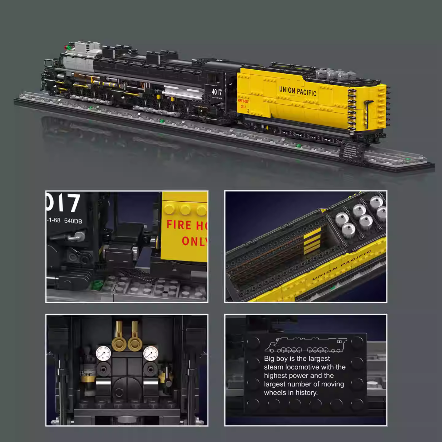 MouldKing 12049 Big Boy 4-8-8-4 Locomotive