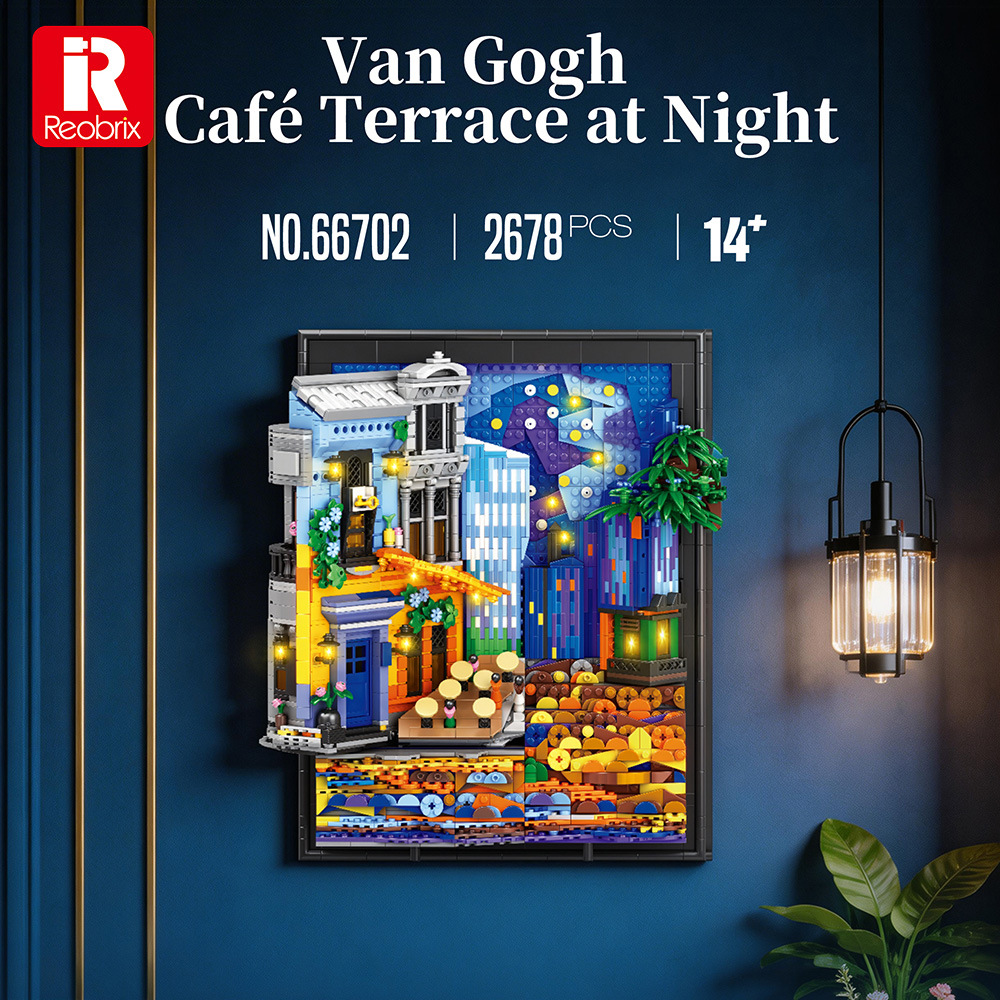 Reobrix 66702 Café Terrace at Night