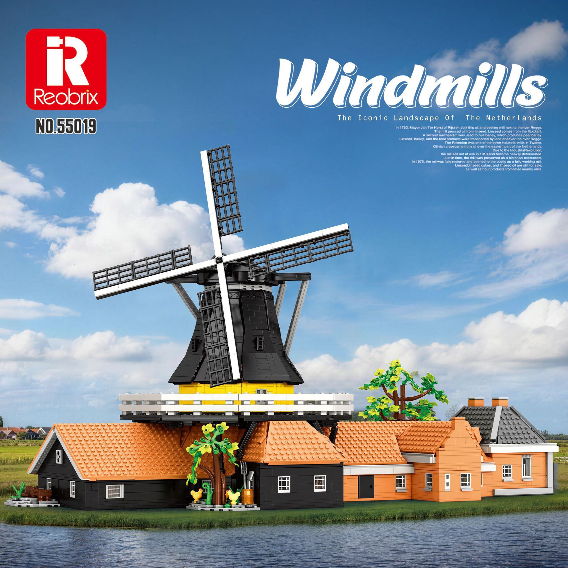 Reobrix 55019 Dutch windmill A-type house