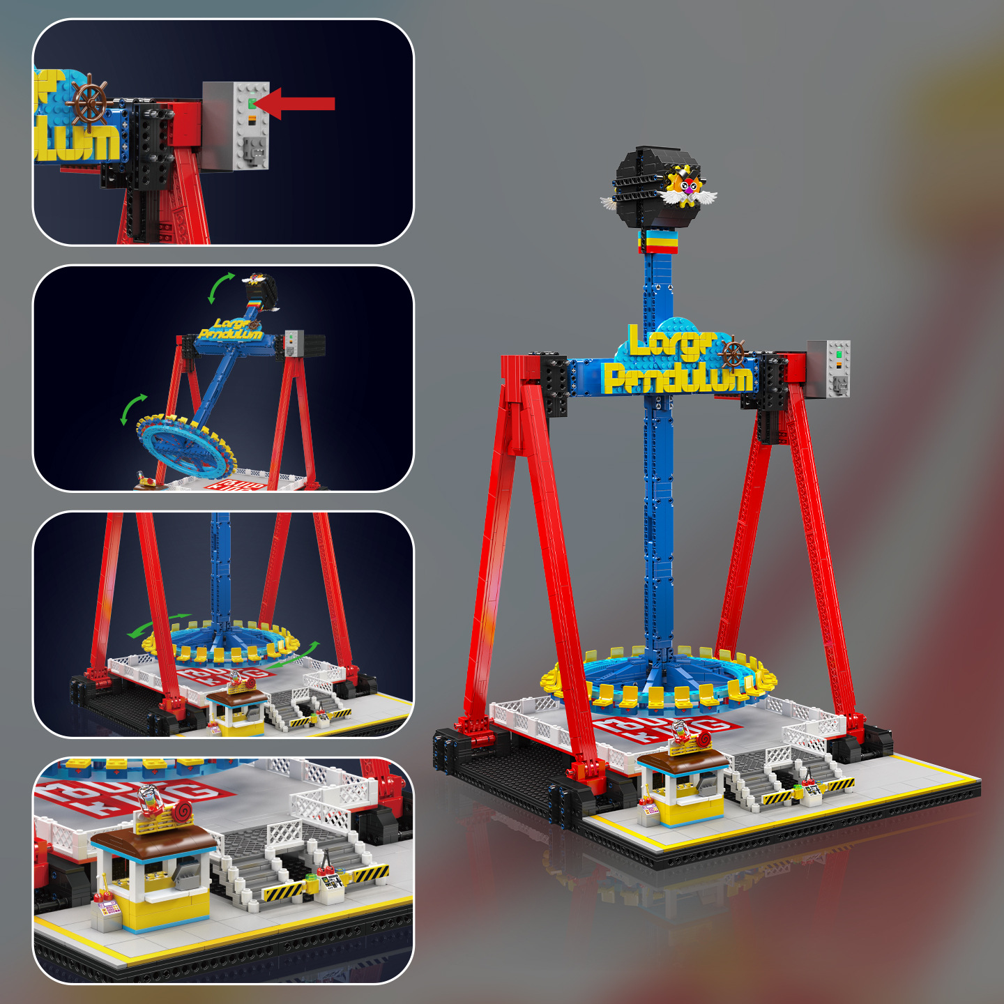 Mould King 11027 Pendulum Ride