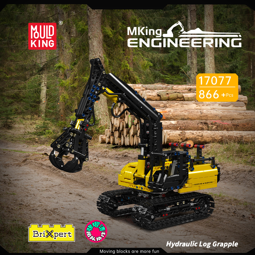 Mould King 17077S Hydraulic Log Grapple