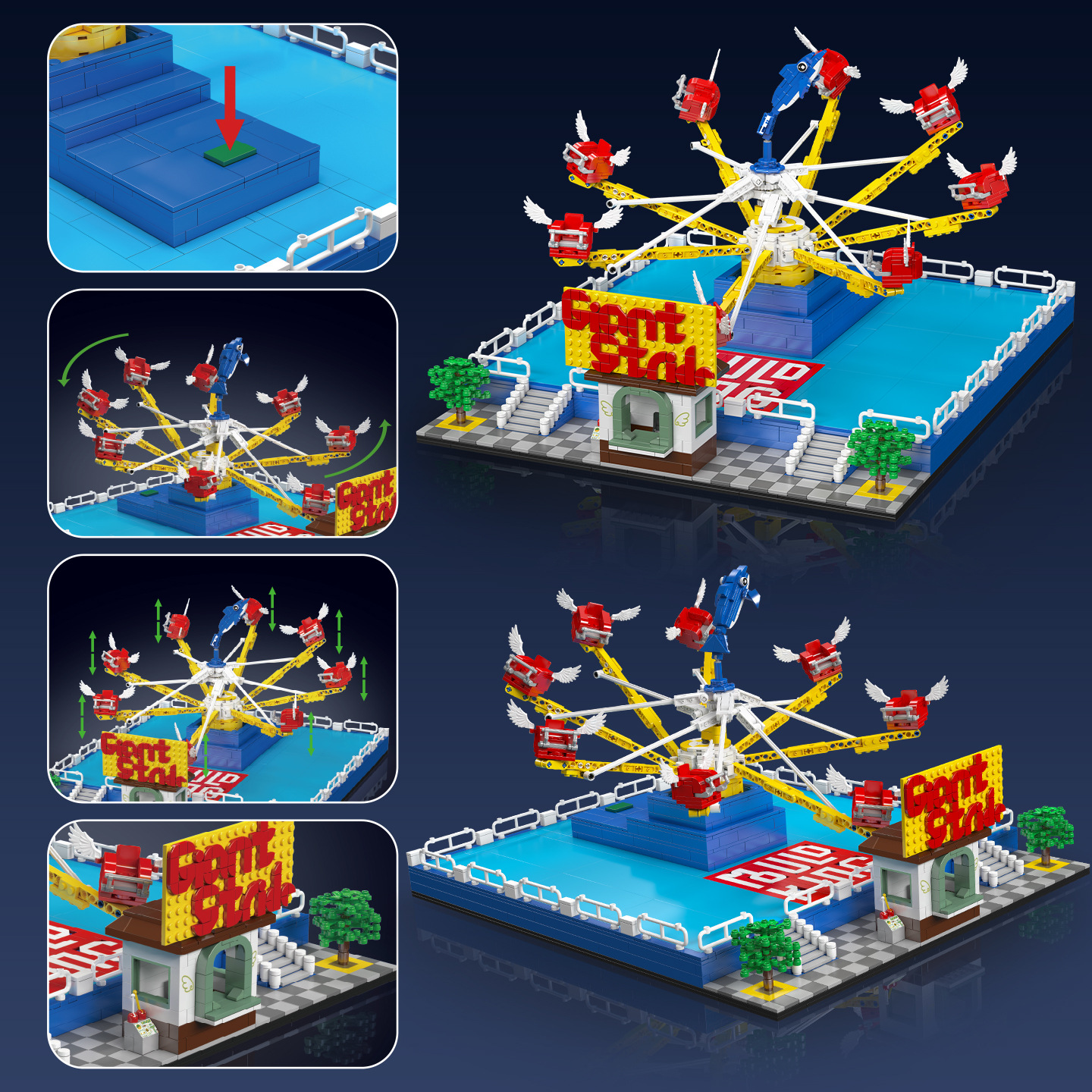 Mould King 11028 Dolphin Spin Ride