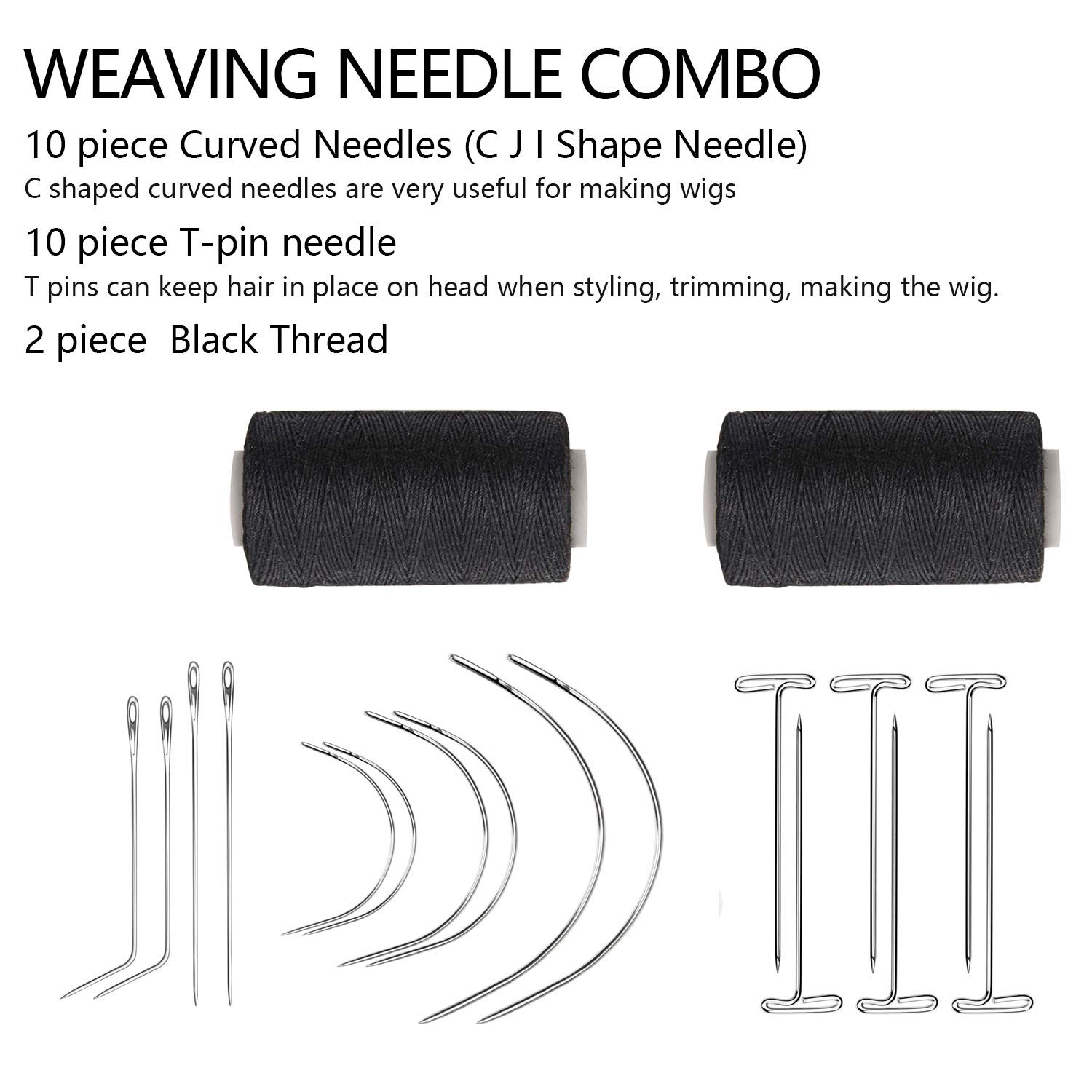 Chocho Track 10 Combo Deal C Curved Weaving Needle Wig Making Pins