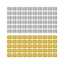 Ryalan 105 Pieces Hair Jewelry Rings Hair Decorations, Aluminum Dreadlocks beads Metal Cuffs, Including 50 Pcs Gold + 55 Pcs Silver Hair Decorations Rings Clips (105 Pcs, 1.5 cm)