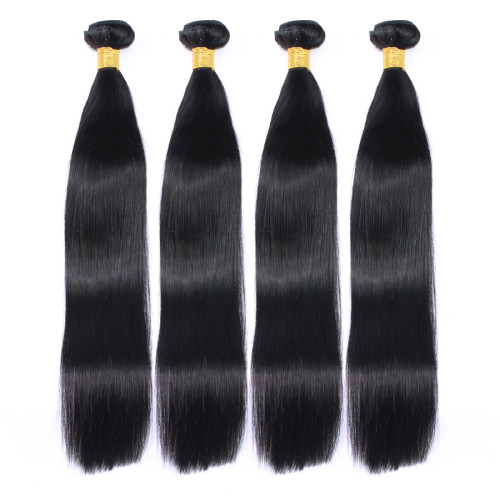 Ryalan Queen Hair Brazilian Hair Weave Bundles 4PCS Straight Virgin Human  Hair Extension Products Natural Color FAST SHIPPING