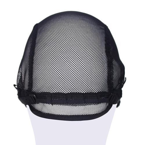 2PC Fixed Net Wig Caps Mesh Head Cover for Making Wigs Hair Weaving Stretch  Adjustable Wig Net Cap (Black) Gift