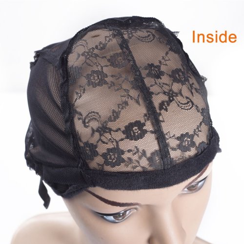 Ryalan Weave Lace Wig Caps Black with Adjustable Strap for Making