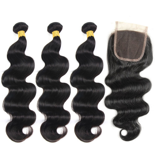 Ryalan Brazilian Virgin Hair Body Wave With Lace Closure  display picture 1
