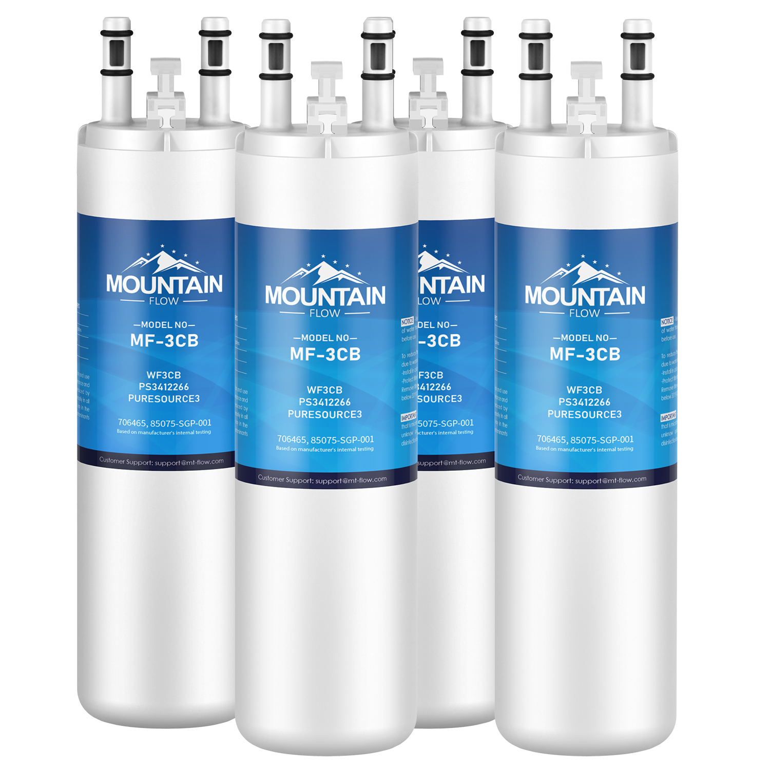 MountainFlow 4pk PureSource 3, WF3CB, FFHS2611LWF Water Filters
