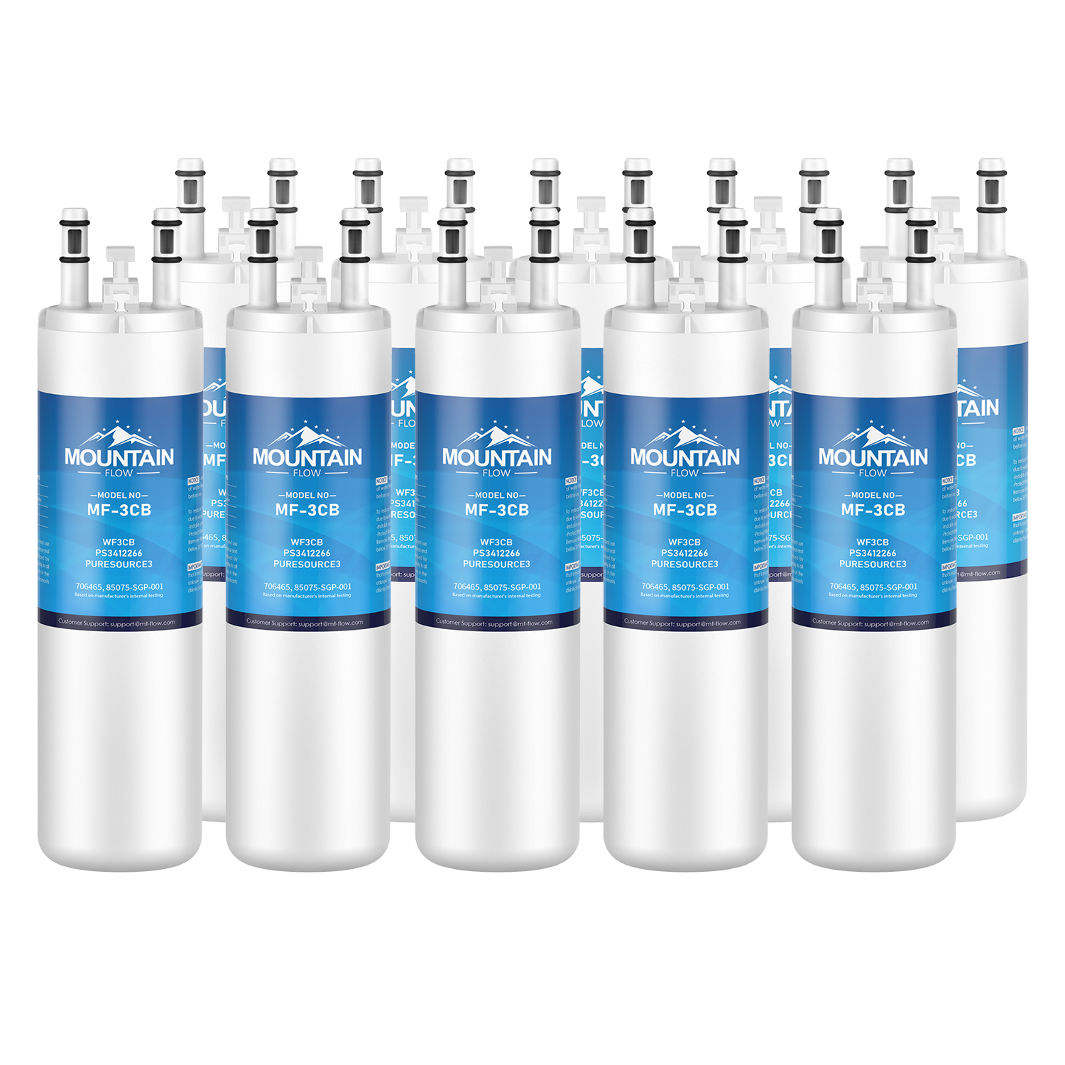 MountainFlow 10pk PureSource 3, WF3CB, FFHS2611LWF Water Filters