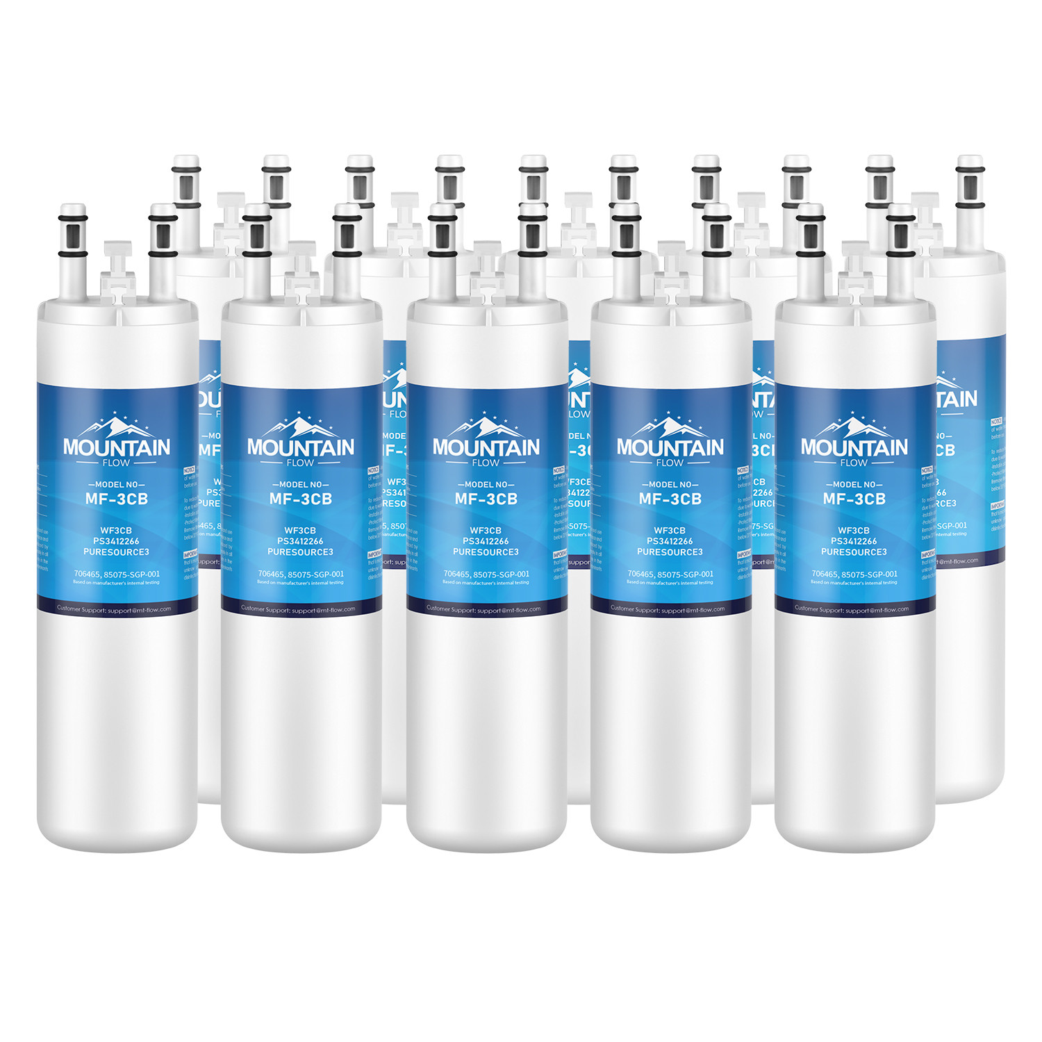 MountainFlow 10pk PureSource 3, WF3CB, FFHS2611LWF Water Filters