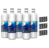 GlacialPure w10413645a, Edr2rxd1 Water Filter, Filter 2 with Air Filter (5 Pack)