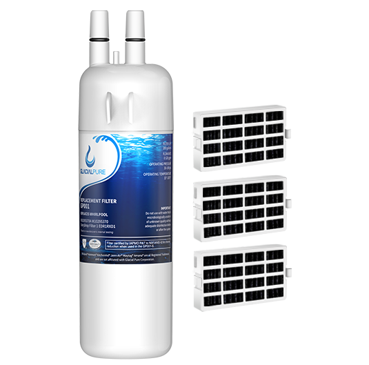 GlacialPure 1Pack Filter 1, EDR1RXD1, W10295370A with Air filter