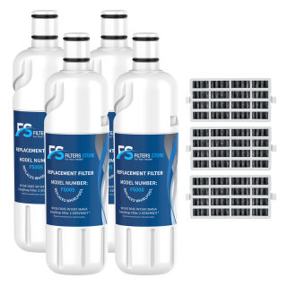 FS Edr2rxd1, w10413645a Water Filter, Filter 2 with Air Filter (4 Pack)