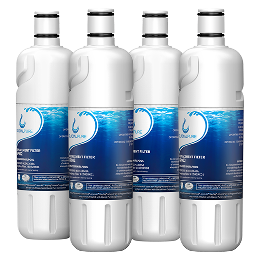 GlacialPure w10413645a, Edr2rxd1 Water Filter, Filter 2 (4 Pack)