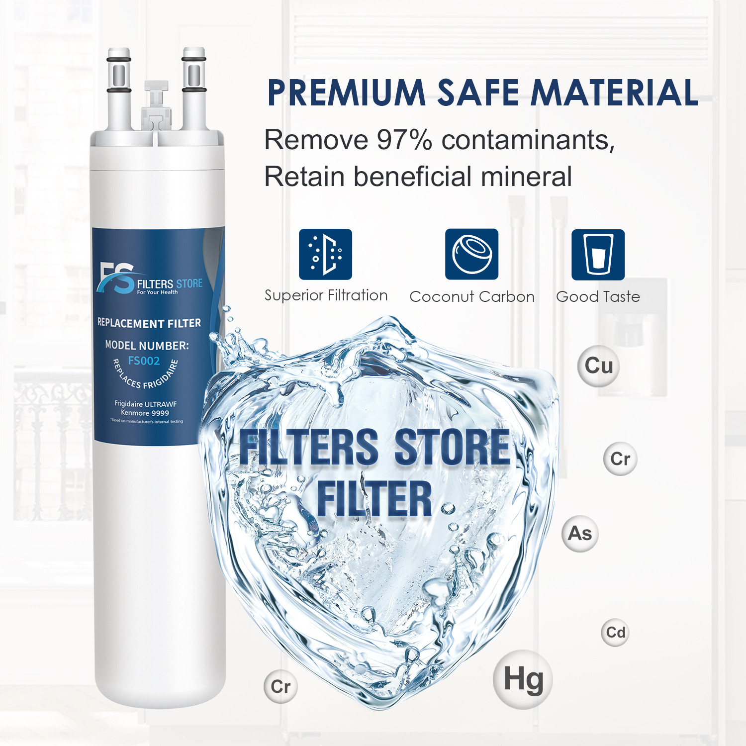 ULTRAWF water filter, 469999, PureSource PS2364646 by FS (4 pack)