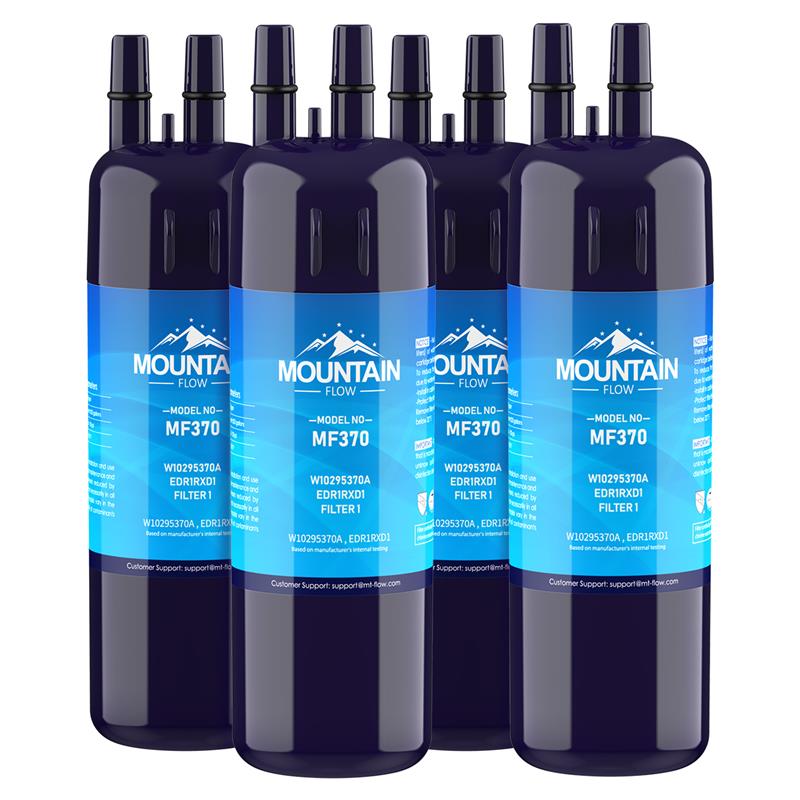MountainFlow 4pk EDR1RXD1 Water Filter Compatible W10295370A Filter 1